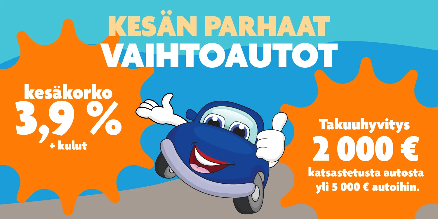 Kesän parhaat vaihtoautot Mäkelän Autossa